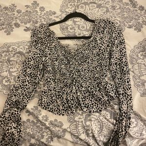 Urban outfitters cheetah print top